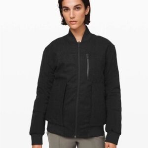 lululemon athletica Roam Far Bomber Jacket, black size 6